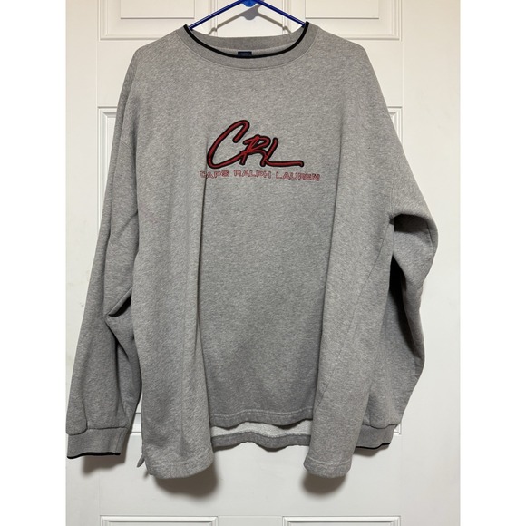 Vintage Other - VINTAGE CHAPS RALPH LAUREN XXL GRAY MEN RED LOGO PULLOVER SWEATSHIRT